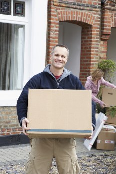 Furniture and household items being transported in Greenford