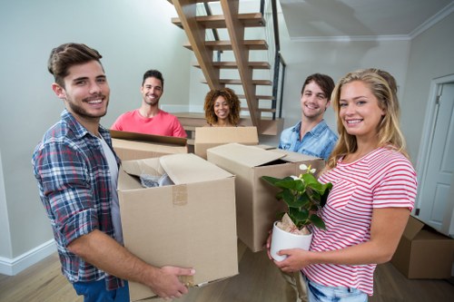 Removal team preparing a residential move in Greenford