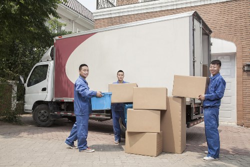 Careful loading of furniture and household items for removal