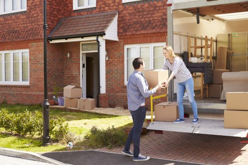 Man and van vehicle serving a residential move in Greenford