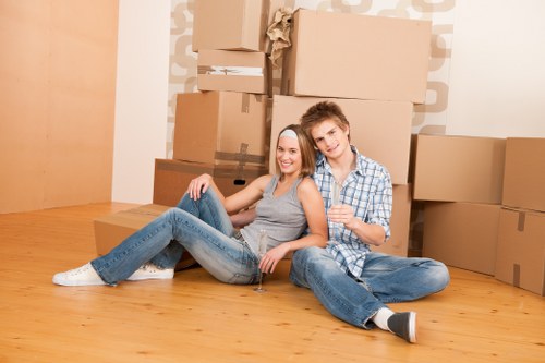 Local movers planning a property access route in Greenford