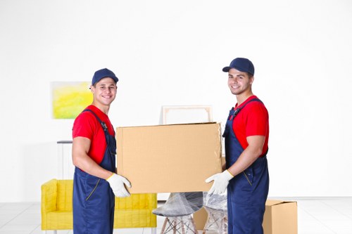 House movers loading furniture for a Greenford home move