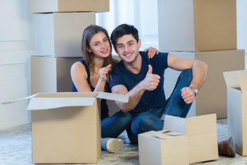 Van loading furniture for a Greenford house or flat move