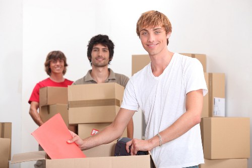 Checklist and moving supplies prepared for a house move in Greenford